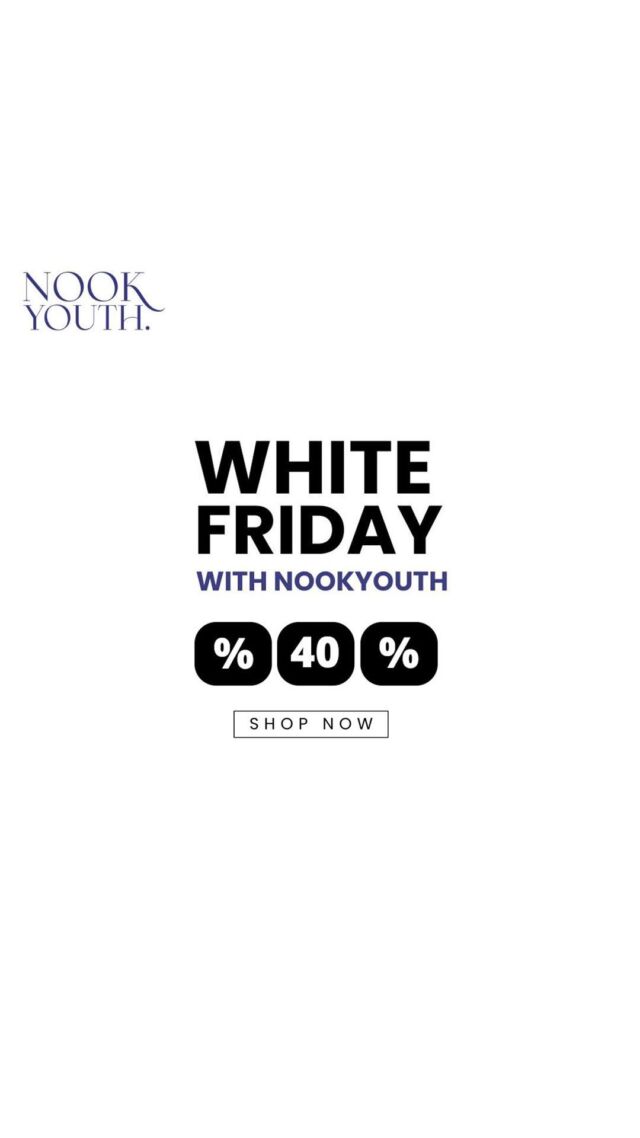 Don’t Miss The Chance to Glow More & Spend Less with NookYouth White Friday Offers 🤍

مع عروض الجمعة البيضاء من NookYouth 
استمتعى بأفضل عناية لنفسك بأقل تكلفة!
لا تفوتي الفرصة و اختاري منتجاتك المفضلة من موقعنا الإلكتروني 
اطلبى الان

www.nookyouth.com